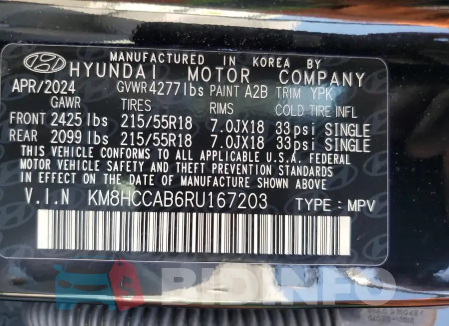 KM8HCCAB6RU167203 Photo# 13