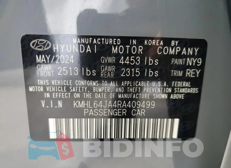 KMHL64JA4RA409499 Photo# 12