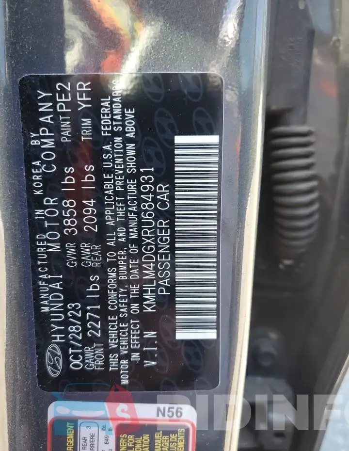 KMHLM4DGXRU684931 Photo# 13