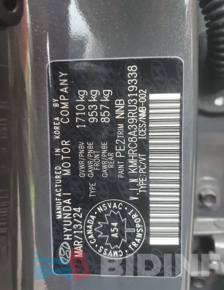 KMHRC8A39RU319338 Photo# 14