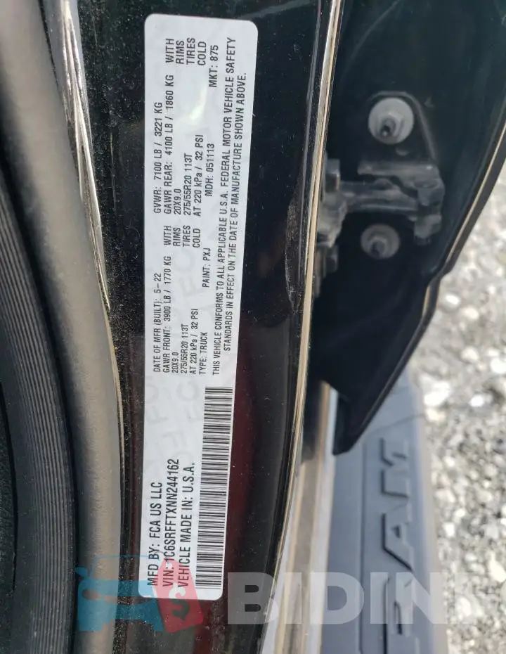 1C6SRFFTXNN244162 Photo# 12