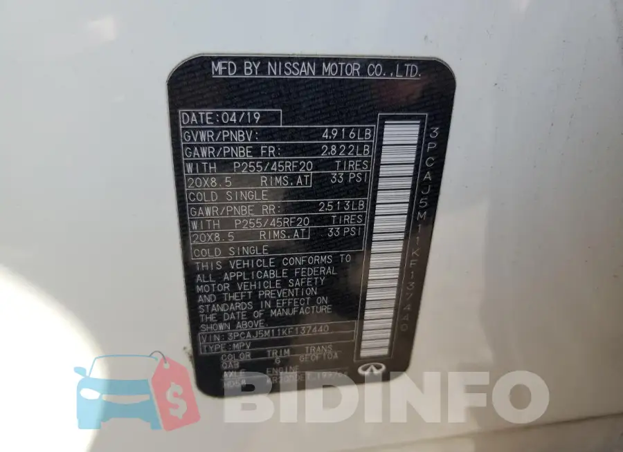 3PCAJ5M11KF137440 Photo# 14