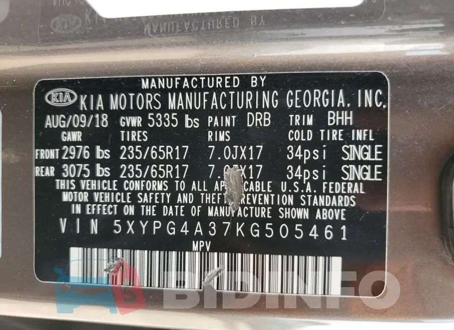 5XYPG4A37KG505461 Photo# 12
