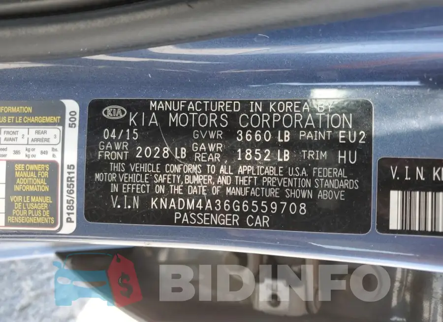 KNADM4A36G6559708 Photo# 12