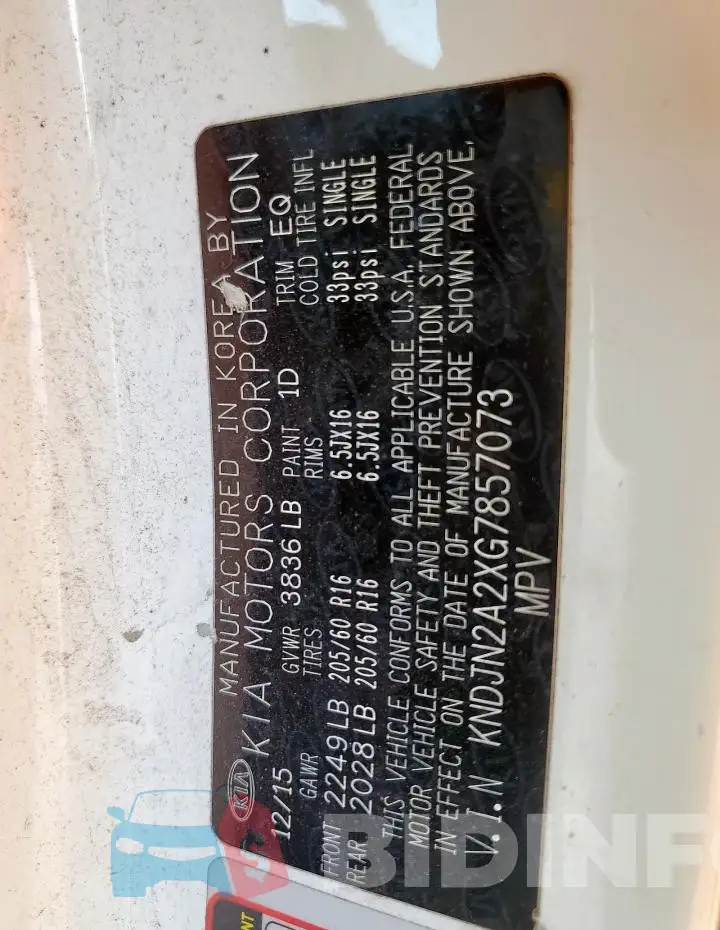 KNDJN2A2XG7857073 Photo# 12