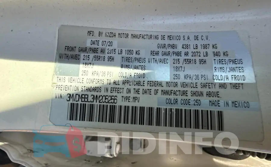 3MVDMBBL3MM205256 Photo# 10