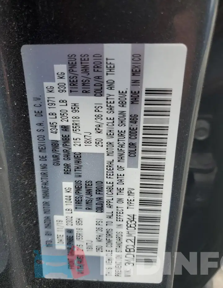 3MVDMBCL2LM106344 Photo# 13