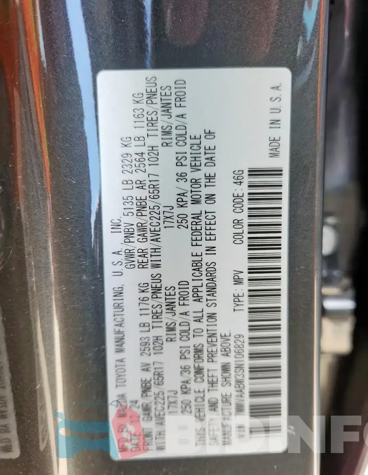 7MMVAABW3SN106829 Photo# 14