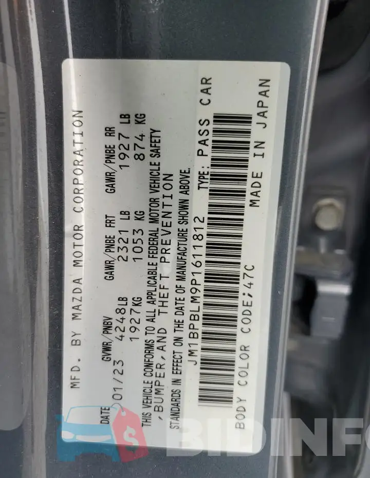 JM1BPBLM9P1611812 Photo# 13