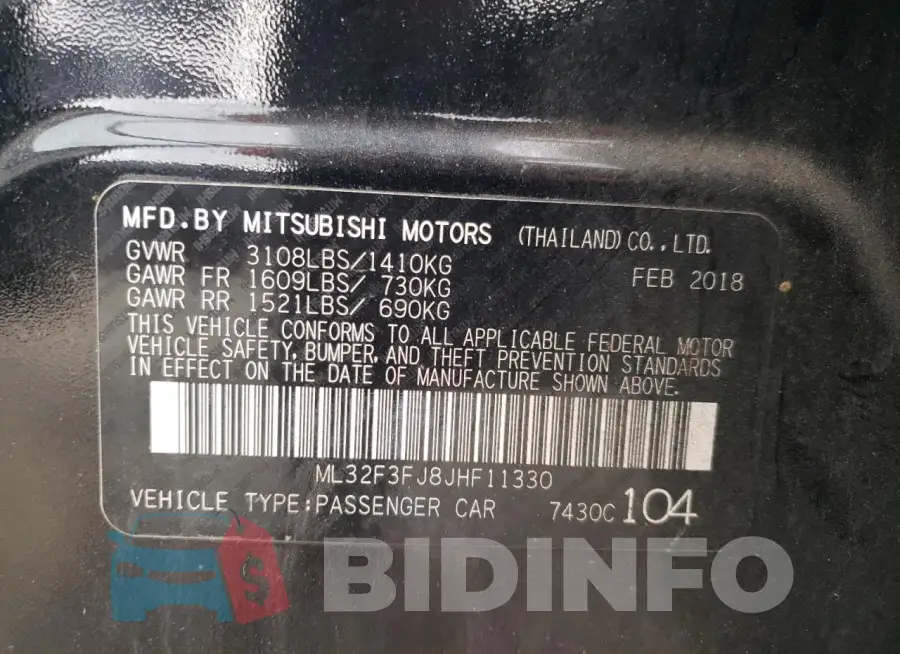 ML32F3FJ8JHF11330 Photo# 12