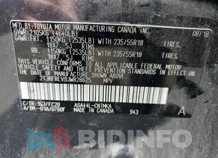 2T3RFREV9JW828625 Photo# 14