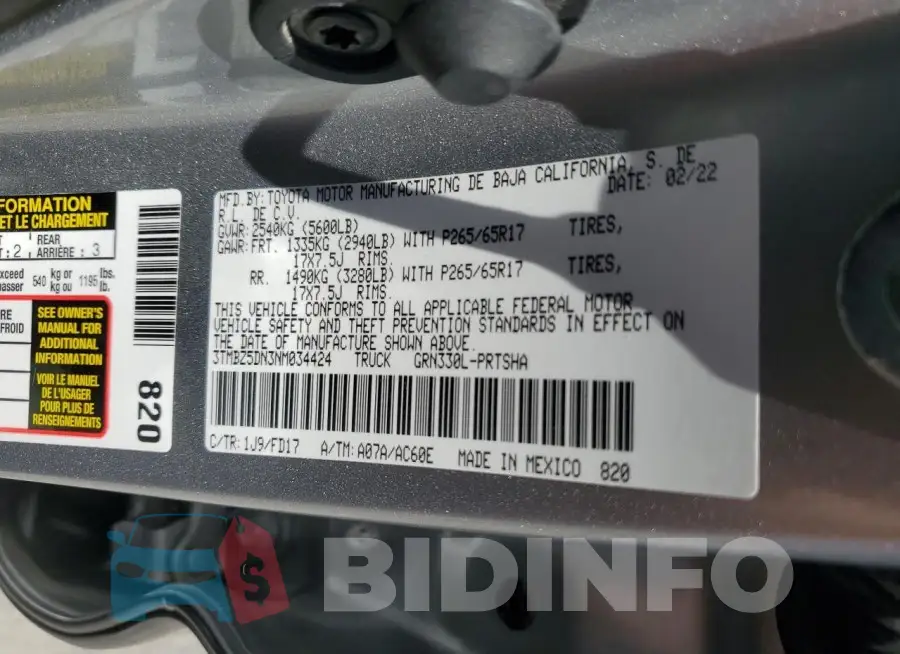 3TMBZ5DN3NM034424 Photo# 12