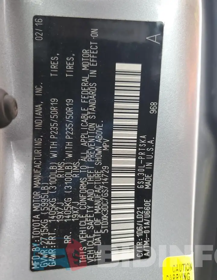 5TDXK3DC7GS714729 Photo# 14