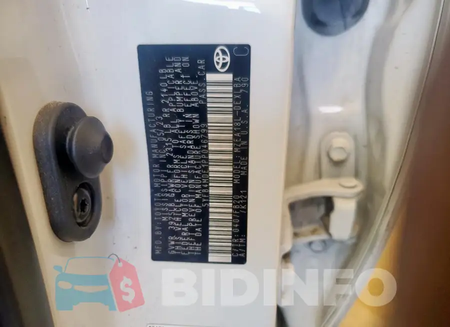 5YFB4MDE1PP046799 Photo# 12