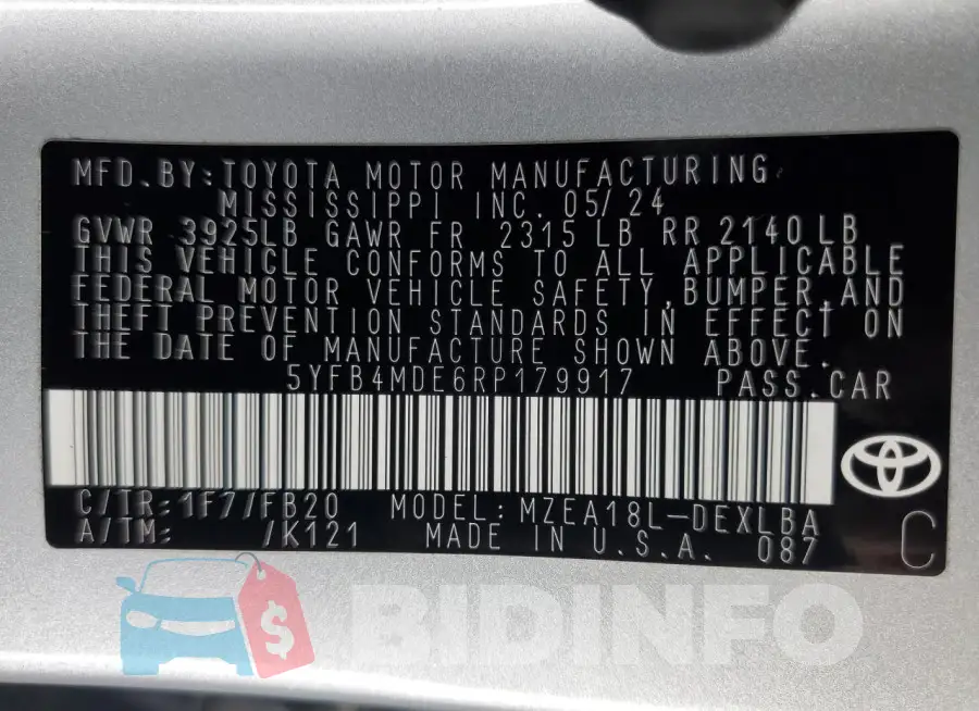 5YFB4MDE6RP179917 Photo# 12