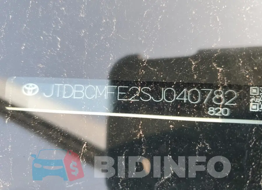 JTDBCMFE2SJ040782 Photo# 12