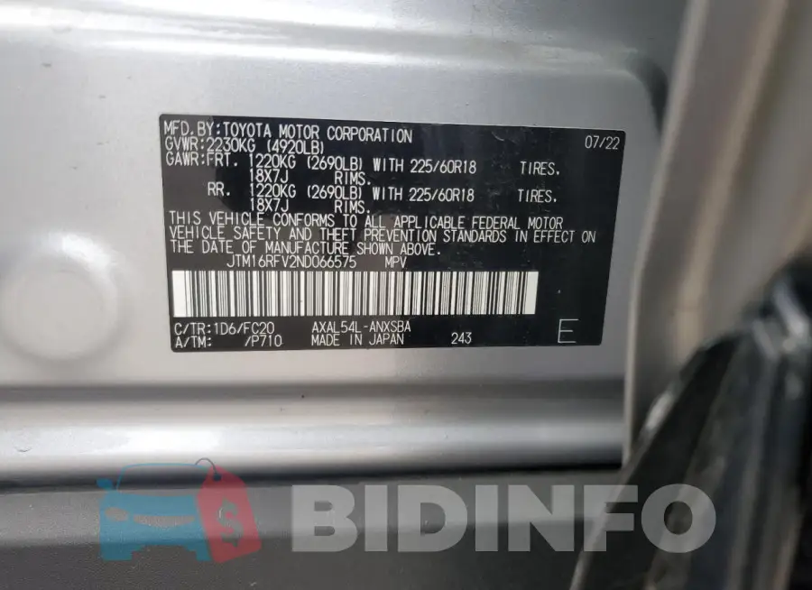 JTM16RFV2ND066575 Photo# 12