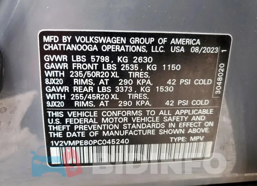 1V2VMPE80PC045240 Photo# 13