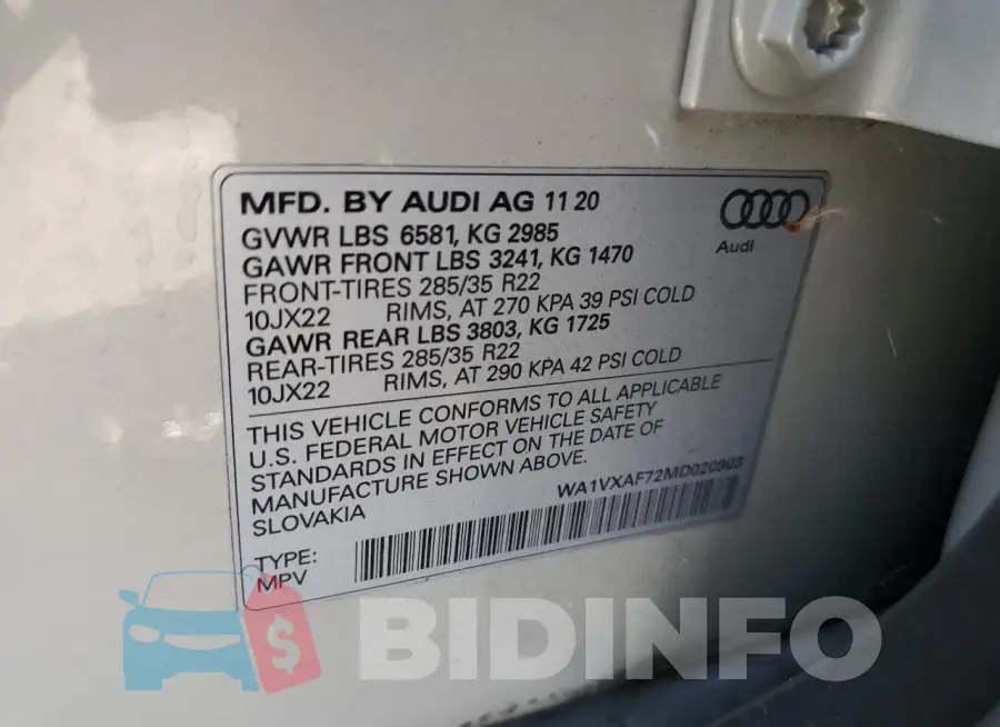 WA1VXAF72MD020903 Photo# 13