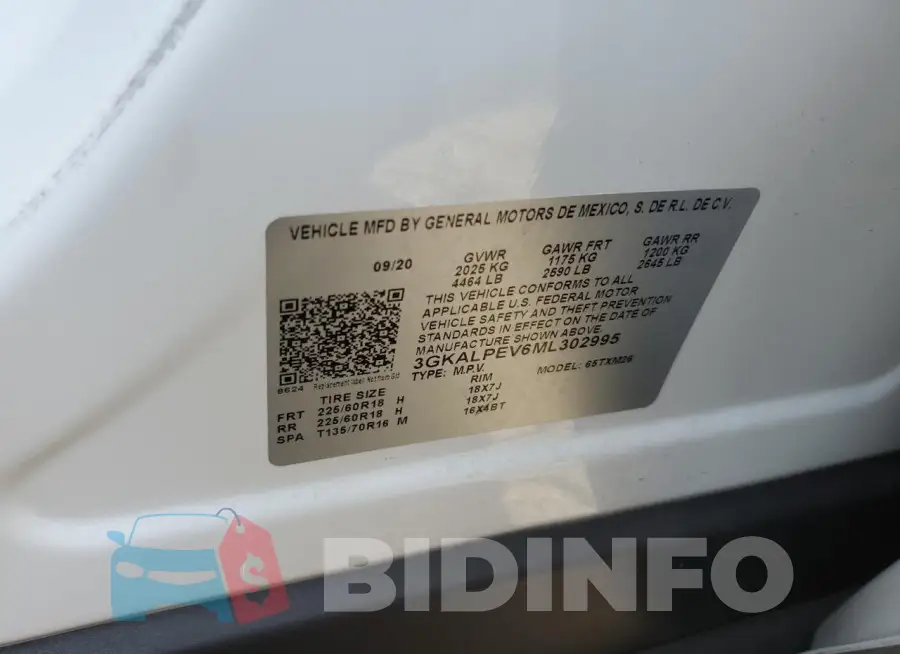 3GKALPEV6ML302995 Photo# 14