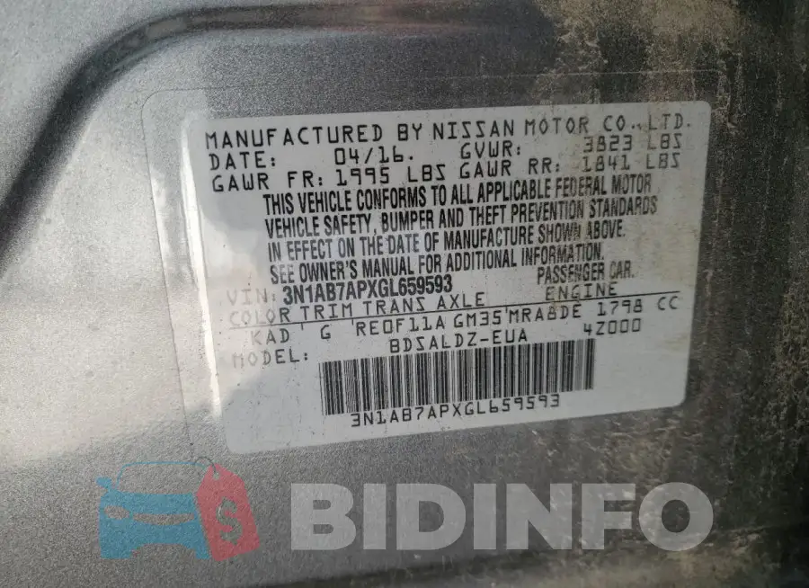 3N1AB7APXGL659593 Photo# 12