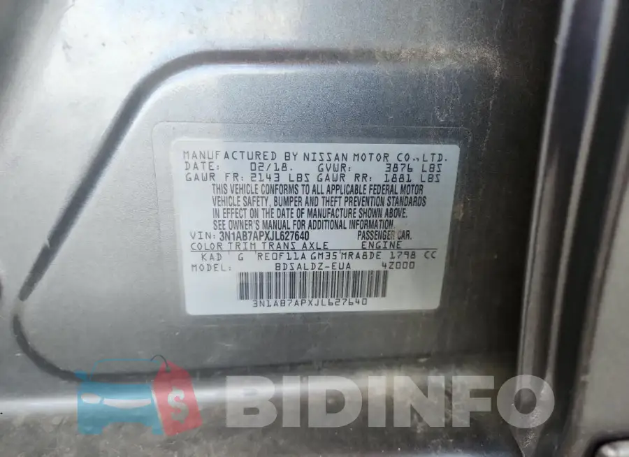 3N1AB7APXJL627640 Photo# 12
