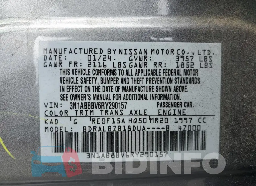 3N1AB8BV6RY290157 Photo# 13