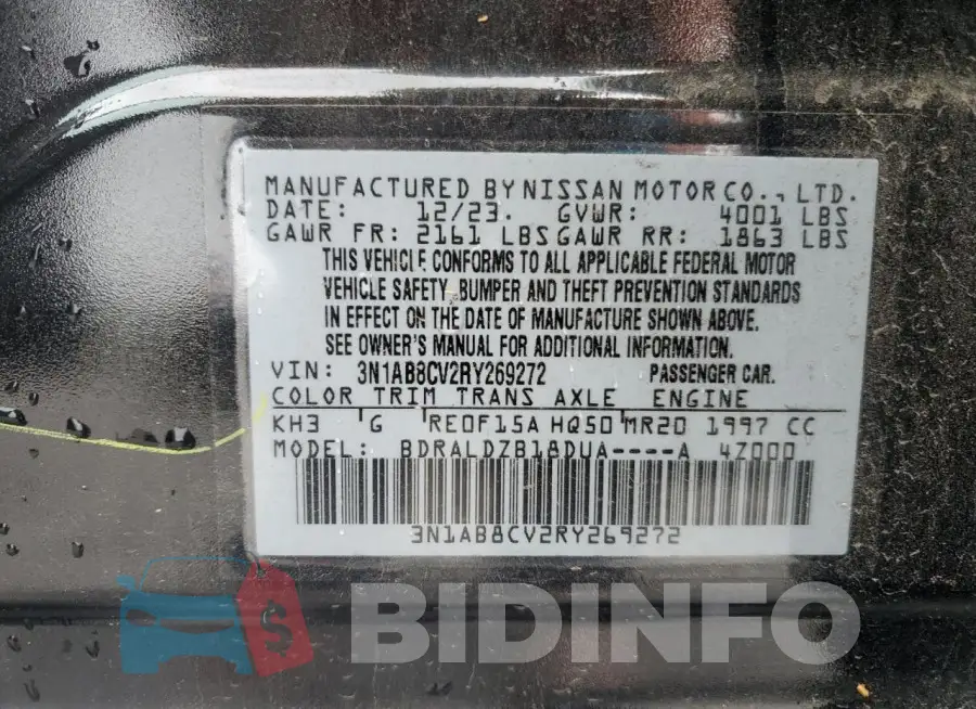 3N1AB8CV2RY269272 Photo# 12