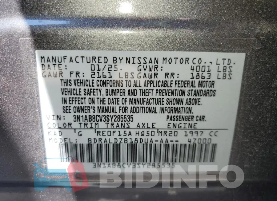 3N1AB8CV3SY285535 Photo# 12