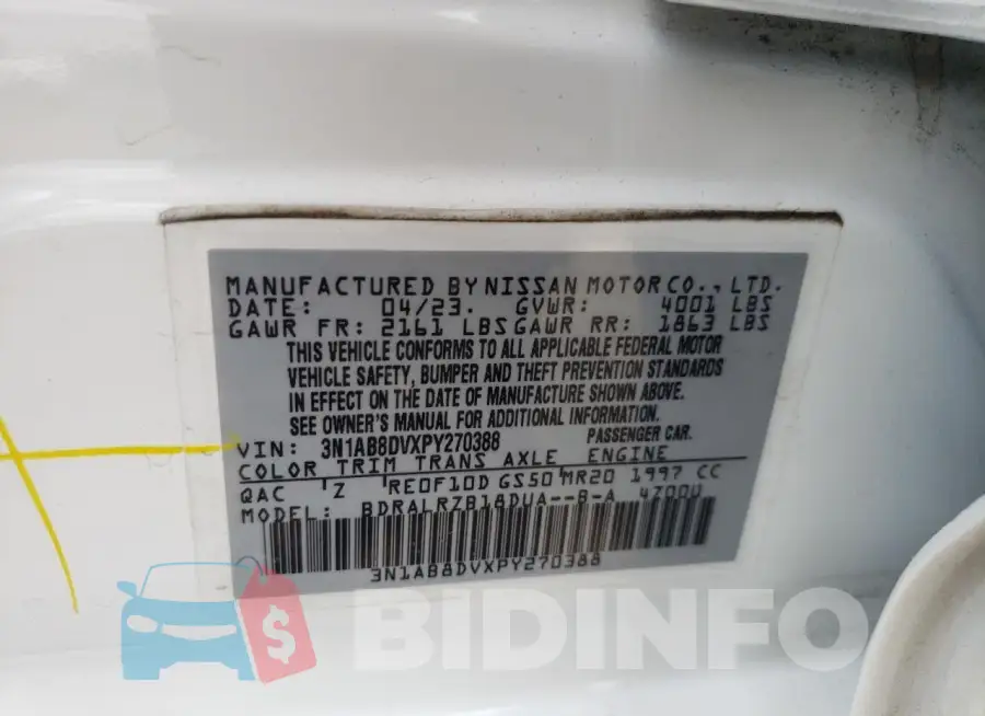 3N1AB8DVXPY270388 Photo# 13