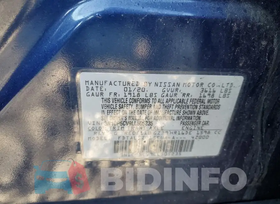 3N1CP5CV9LL505235 Photo# 14