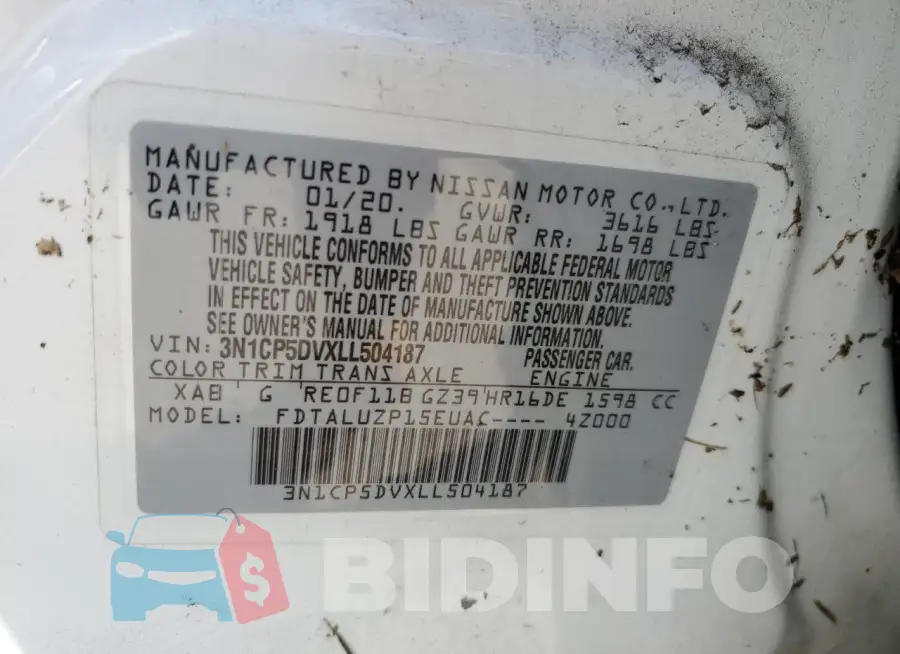 3N1CP5DVXLL504187 Photo# 12