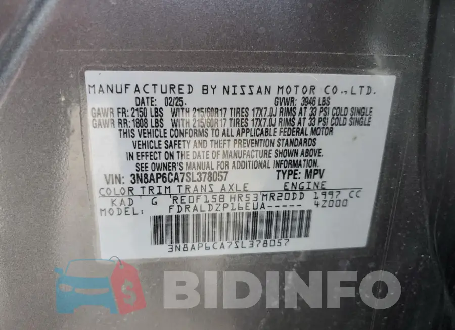 3N8AP6CA7SL378057 Photo# 14