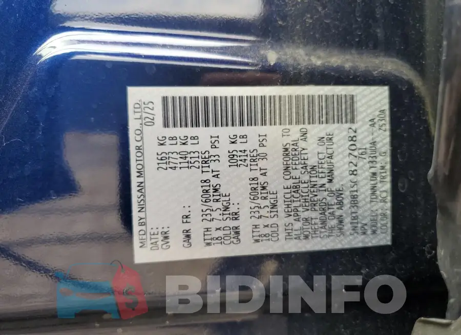 5N1BT3BB1SC827082 Photo# 14