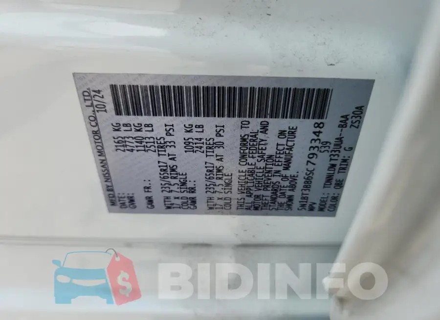5N1BT3BB6SC793348 Photo# 13