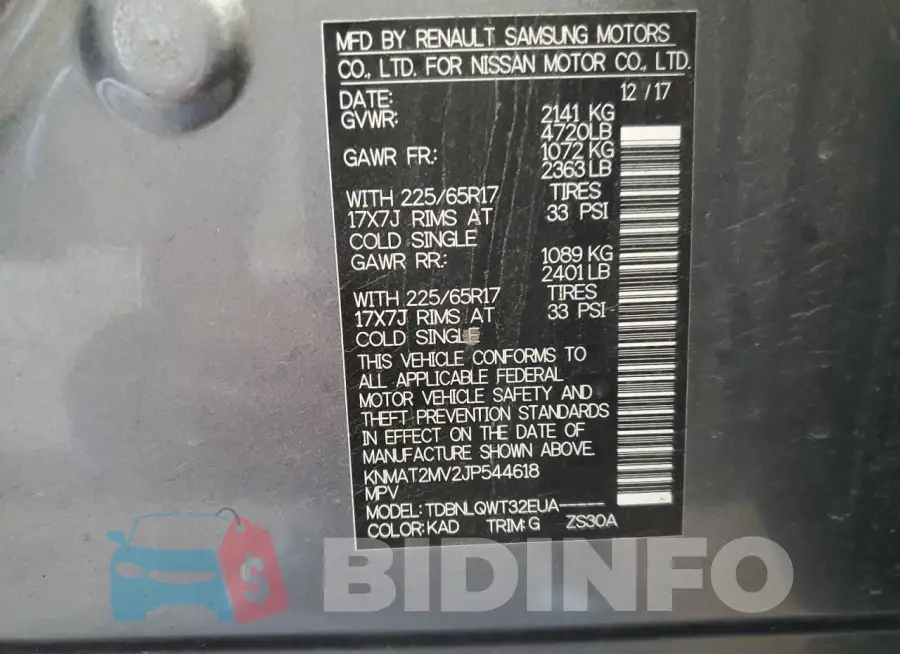 KNMAT2MV2JP544618 Photo# 13