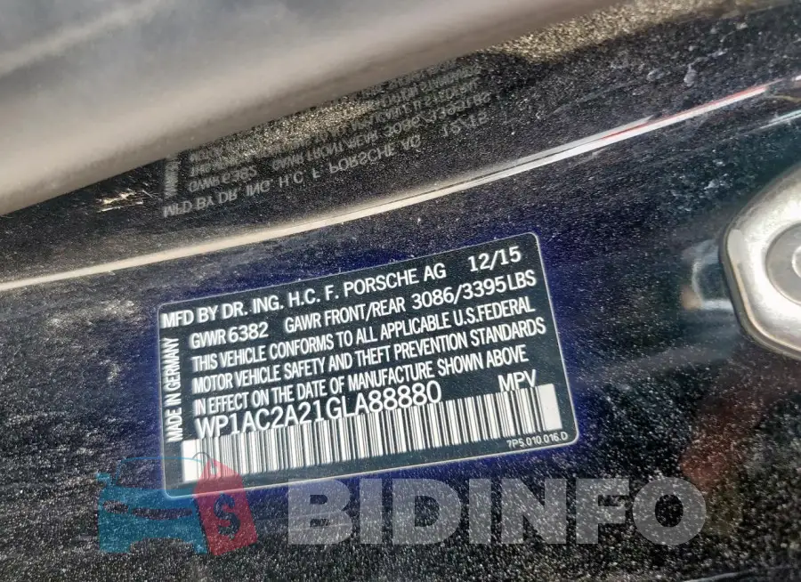 WP1AC2A21GLA88880 Photo# 14
