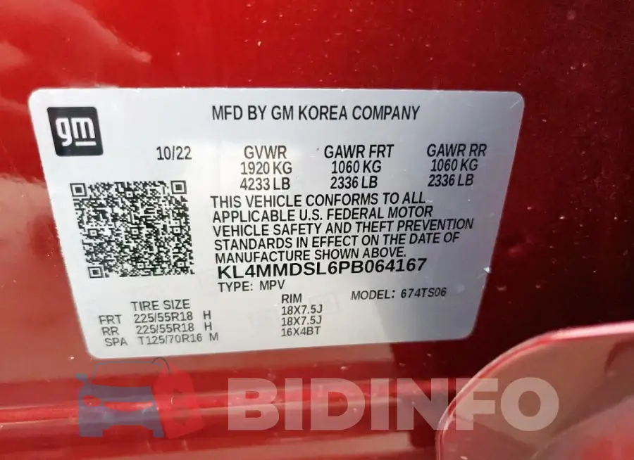 KL4MMDSL6PB064167 Photo# 14