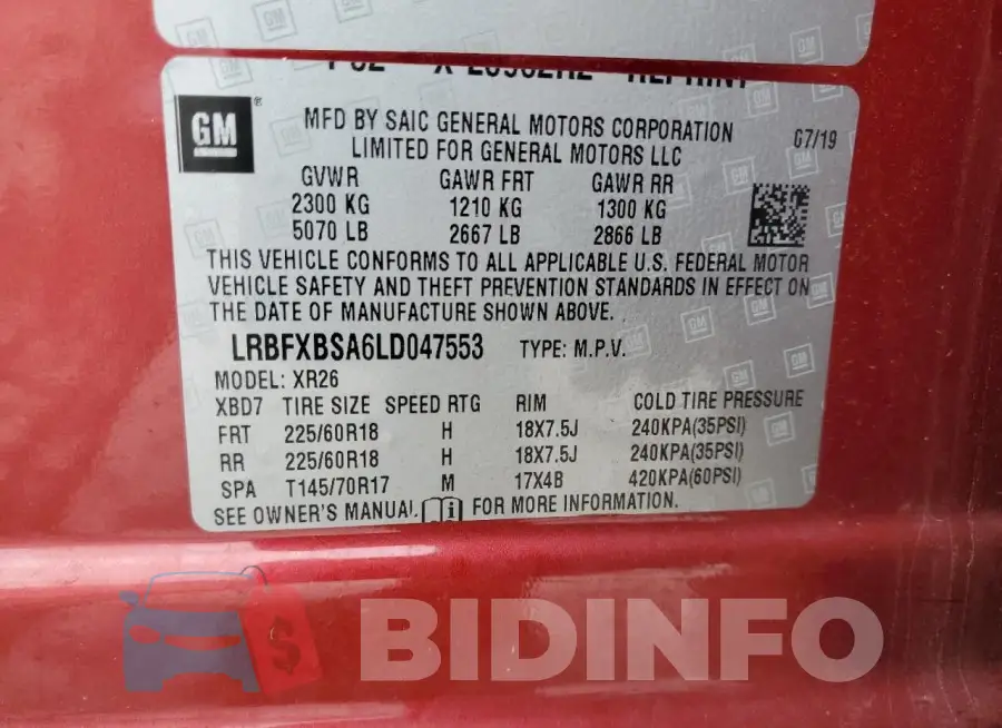 LRBFXBSA6LD047553 Photo# 13