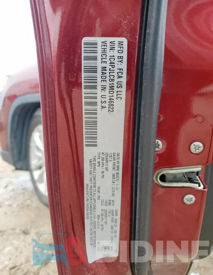1C4PJLCB1MD146822 Photo# 13