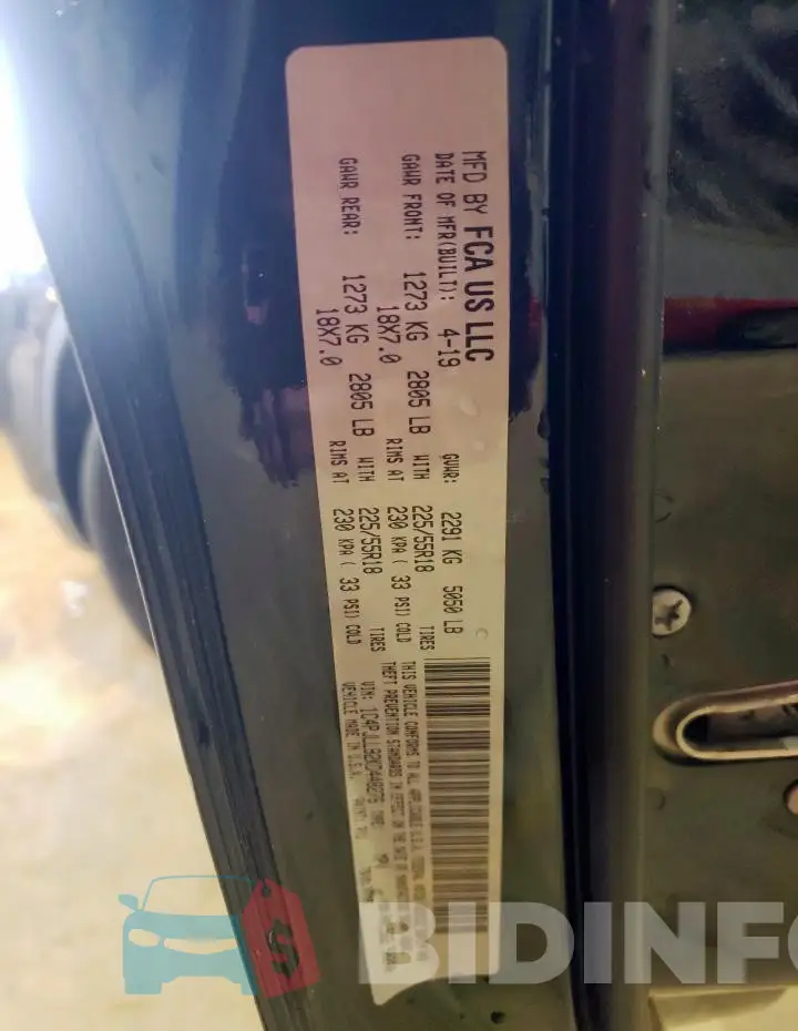 1C4PJLLB2KD448276 Photo# 14