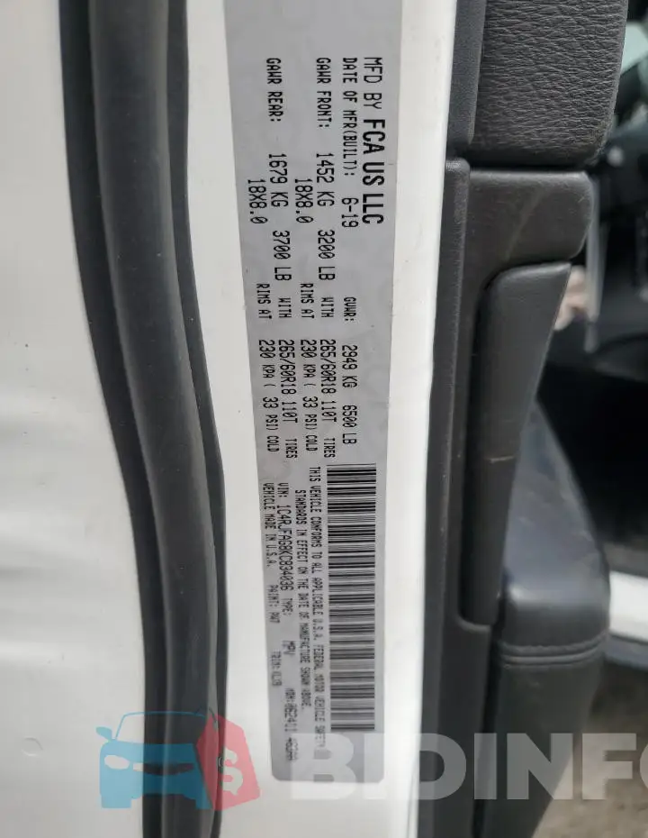 1C4RJFAG8KC834036 Photo# 13