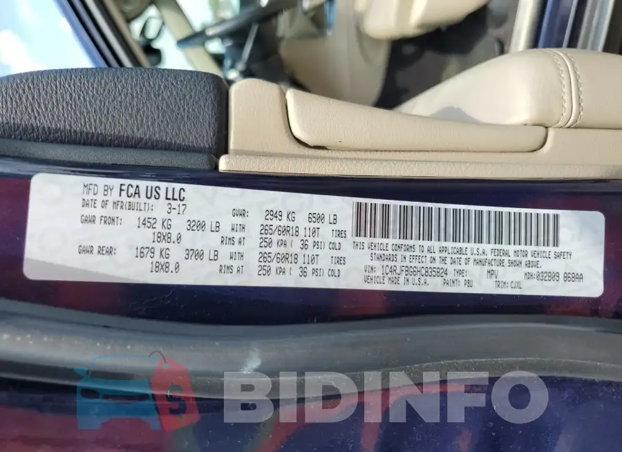 1C4RJFBG6HC835824 Photo# 13