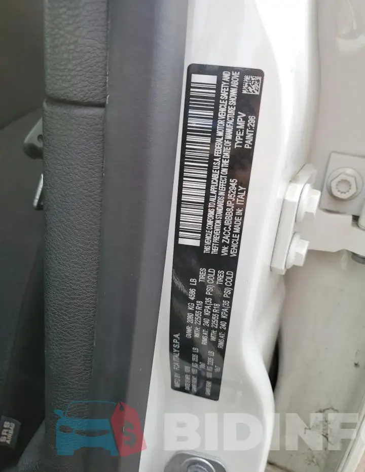 ZACCJBBB8JPJ52945 Photo# 13