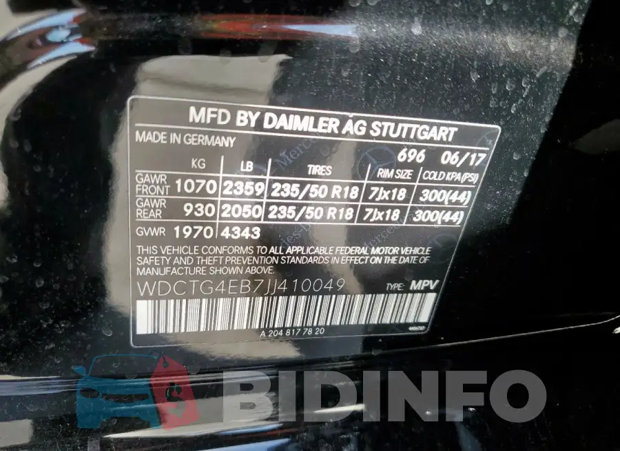WDCTG4EB7JJ410049 Photo# 12