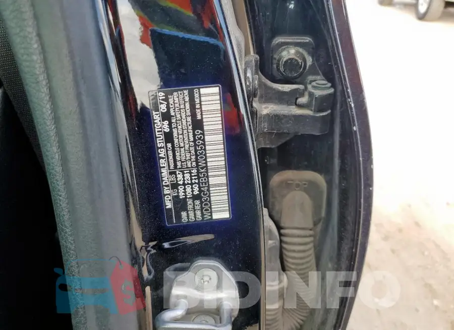 WDD3G4EB5KW035939 Photo# 13