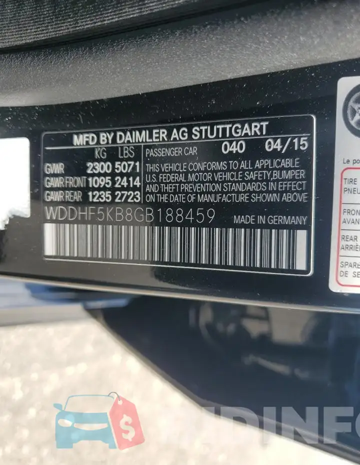 WDDHF5KB8GB188459 Photo# 12