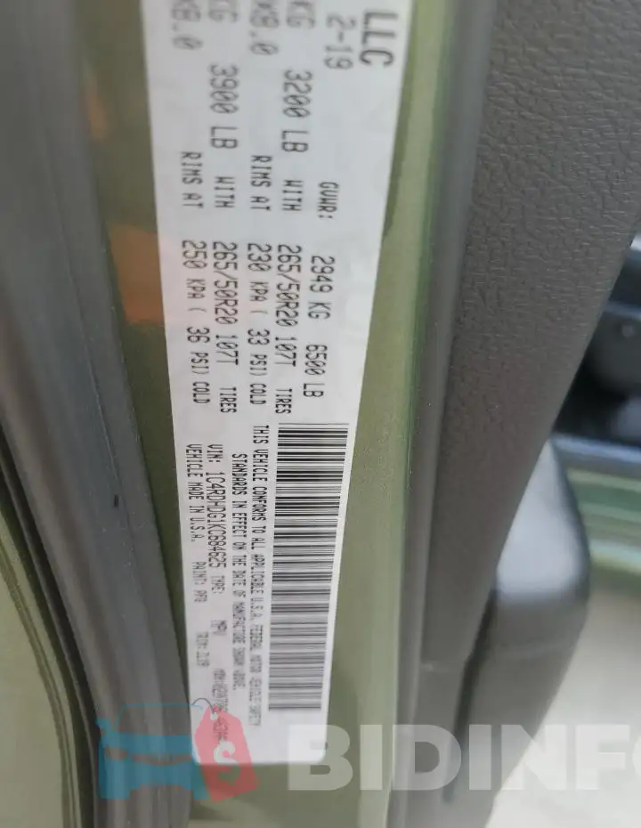 1C4RDHDG1KC684625 Photo# 13
