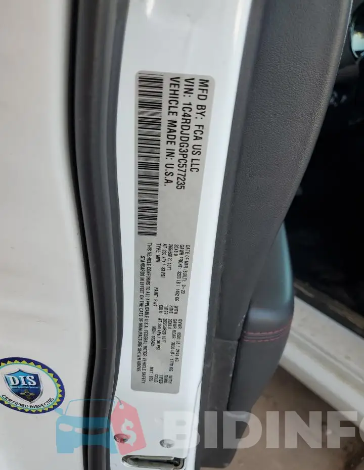 1C4RDJDG3PC577235 Photo# 13