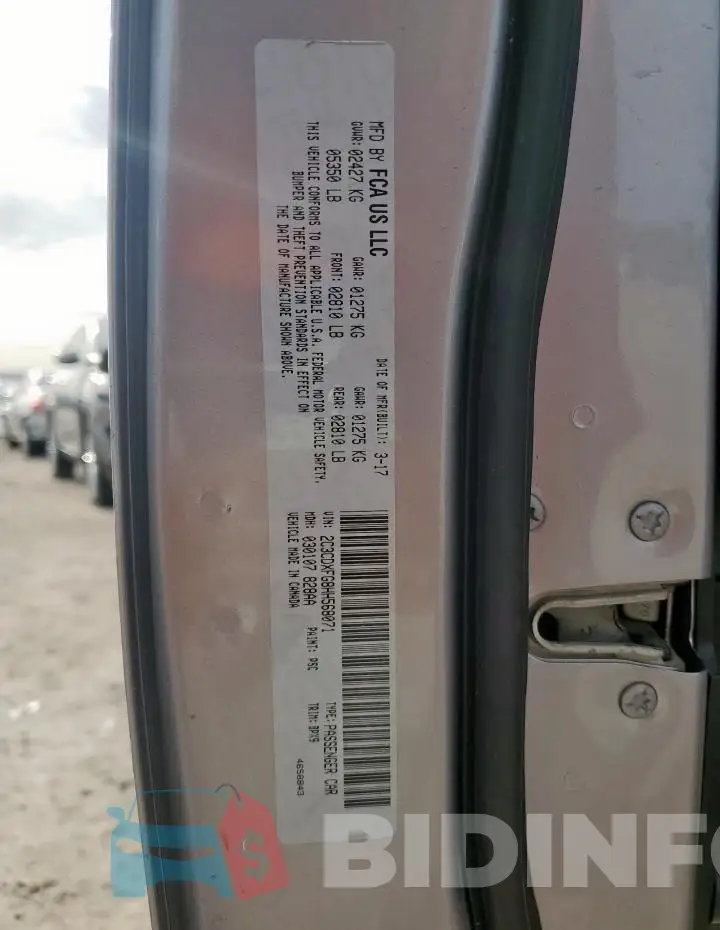 2C3CDXFG8HH568071 Photo# 12